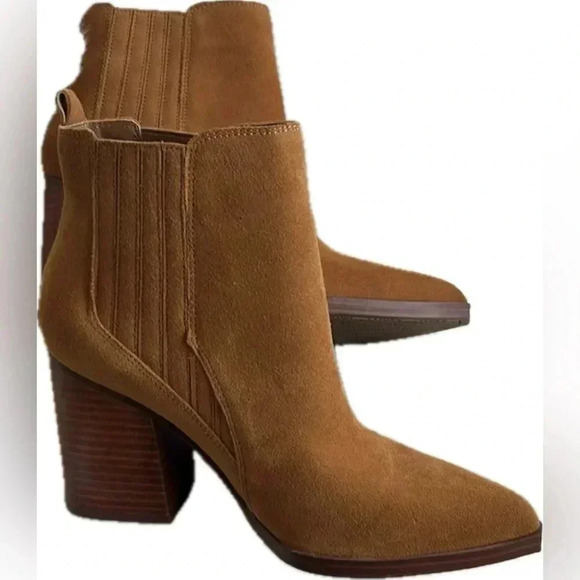 Marc Fisher Western Cowgirl Suede Boho Gadri Ankle boot size 7.5 - Picture 2 of 15